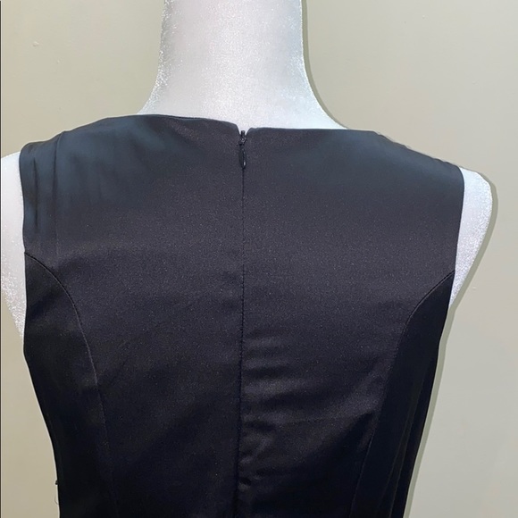 Marciano sequined beaded sleeveless cocktail dress black classy formal fitted - Picture 6 of 8